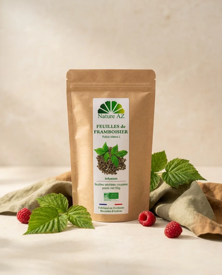 Framboisier bio feuilles coupées