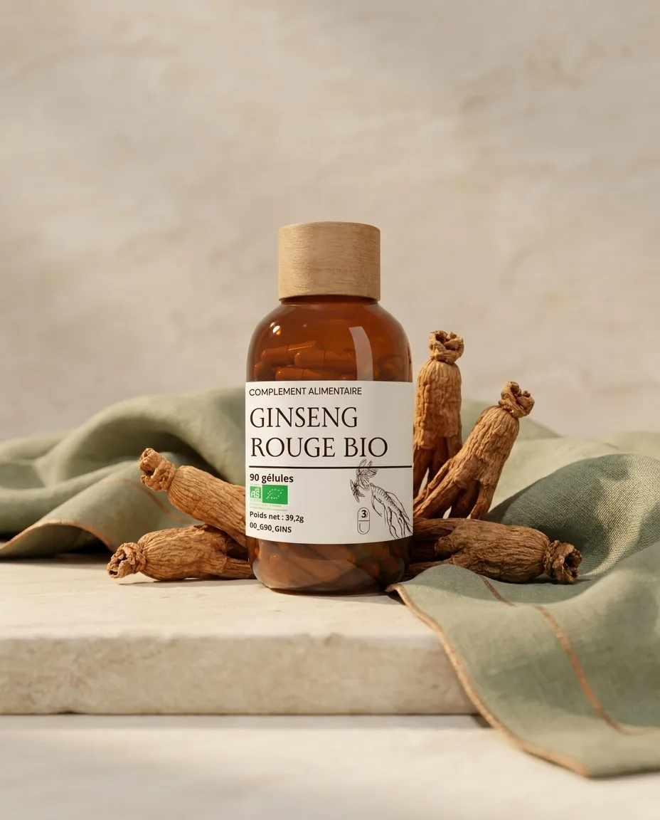 Ginseng Rouge Bio gélules (Panax Ginseng)