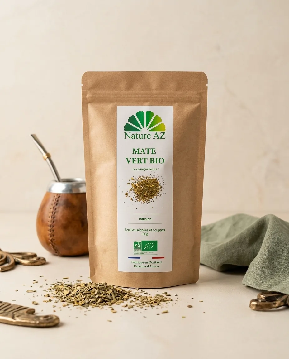 Yerba Maté vert Bio feuilles coupées