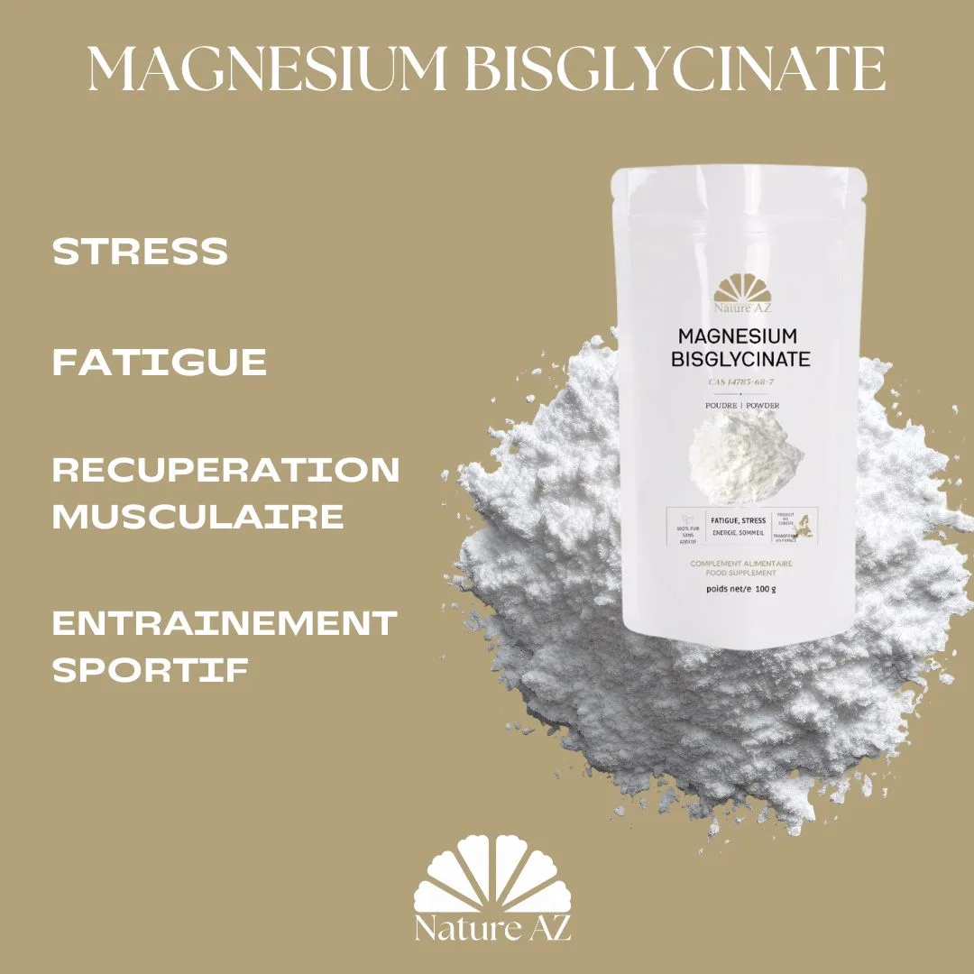 Magnésium bisglycinate poudre pure - sans additifs