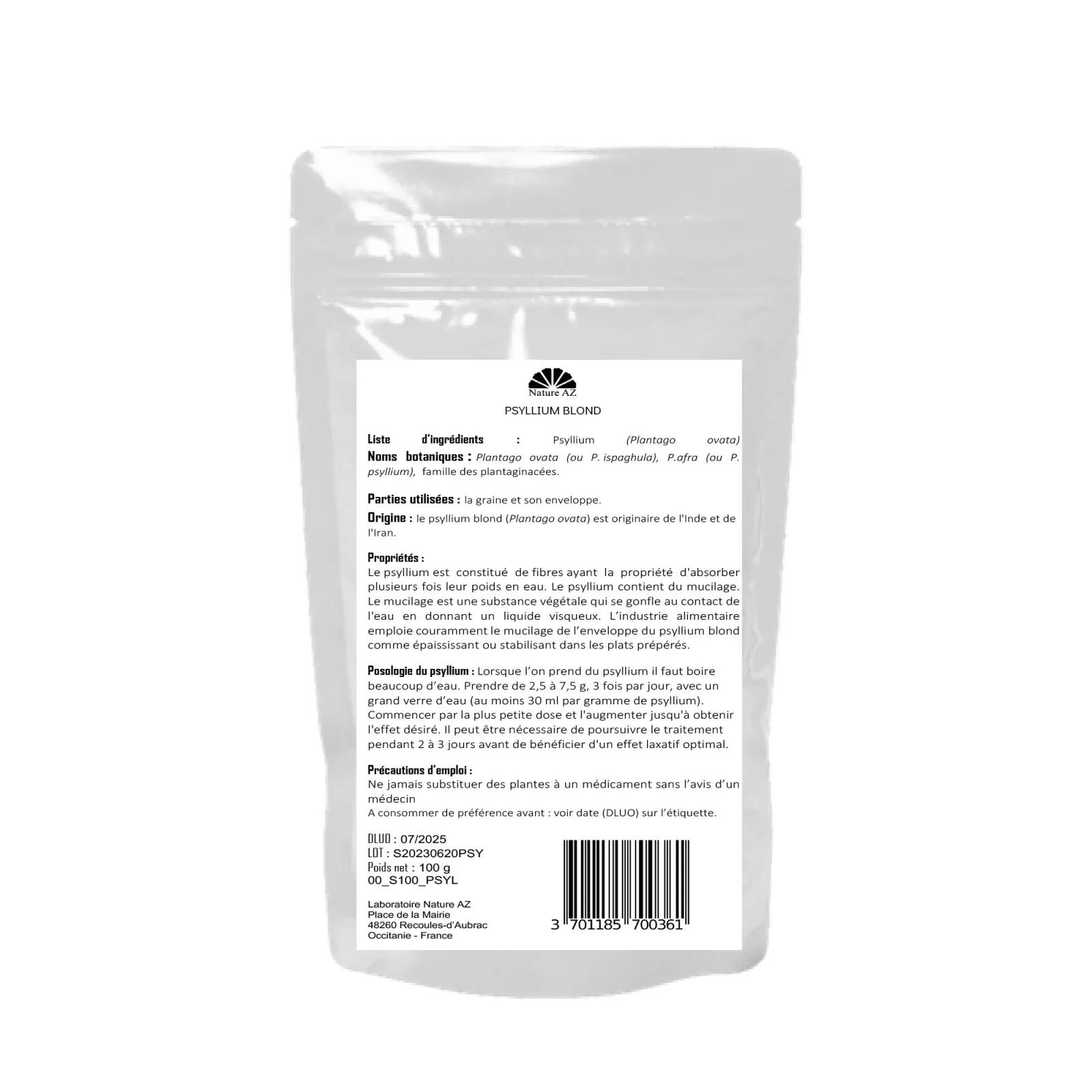 psyllium blond nature az