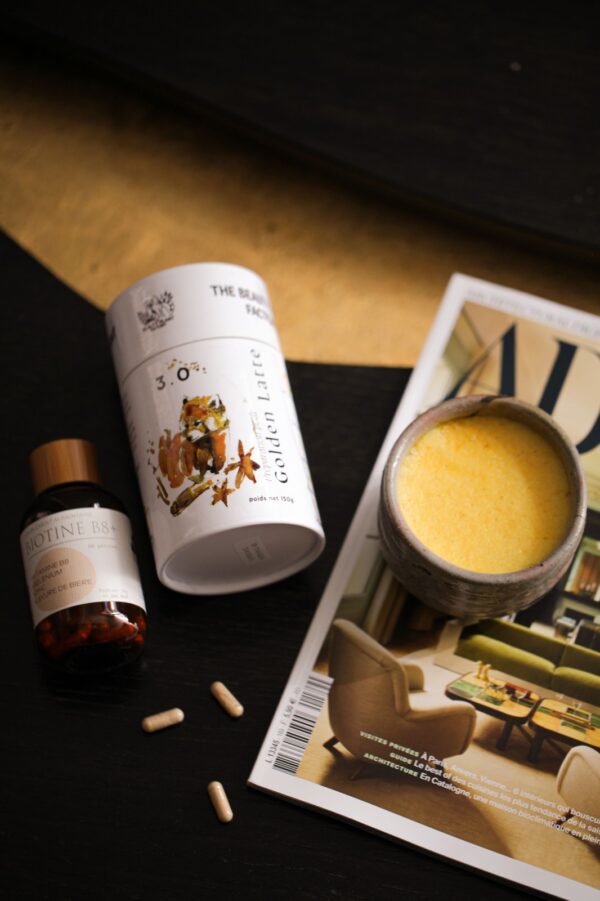 golden latte + biotine