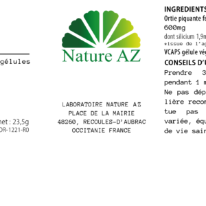 complement alimentaire ortie bio nature az